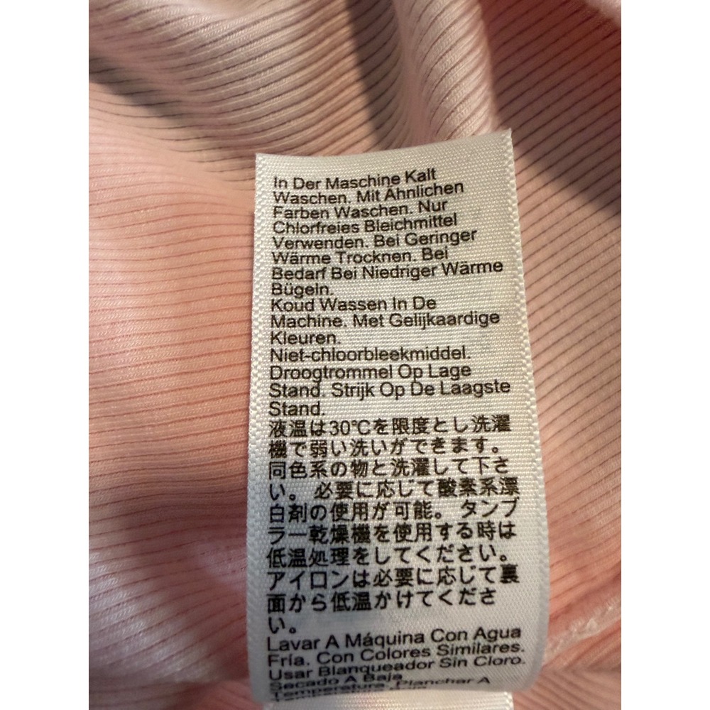 J. Crew Perfect Rib Long Sleeve Tee Washed Out Pink Ribbed Knit 3X - Picture 10 of 11